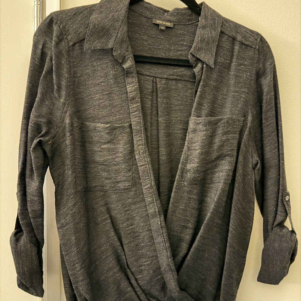 River Island Charcoal Blouse